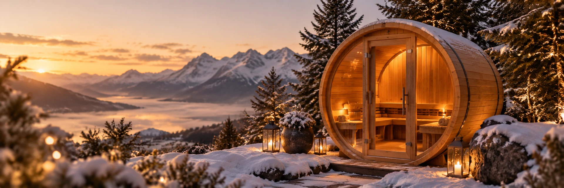 Gartensauna im Grünen